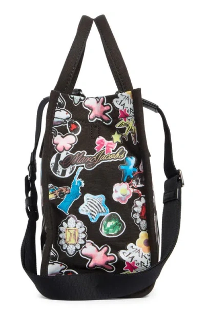 Marc Jacobs Sticker Print Canvas Tote In Multi