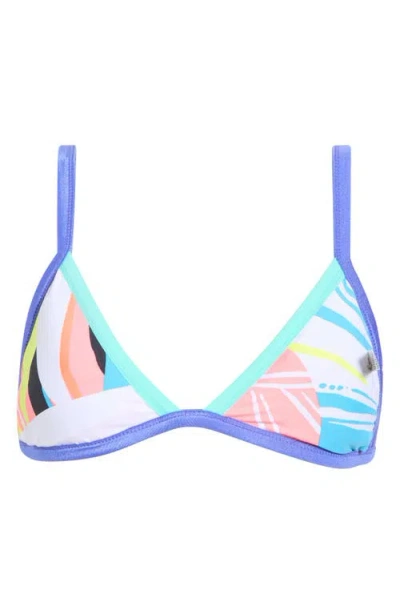 Maaji Rewind Reversible Triangle Bikini Top In Multi