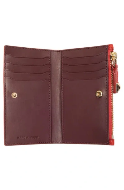Marc Jacobs Medium Flat Wallet In Orange