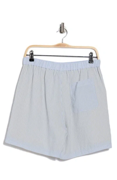 Frame Stripe Shorts In Blue