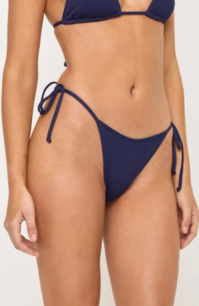 L*space Lspace Levy Bitsy Side Tie Bikini Bottoms In Blue