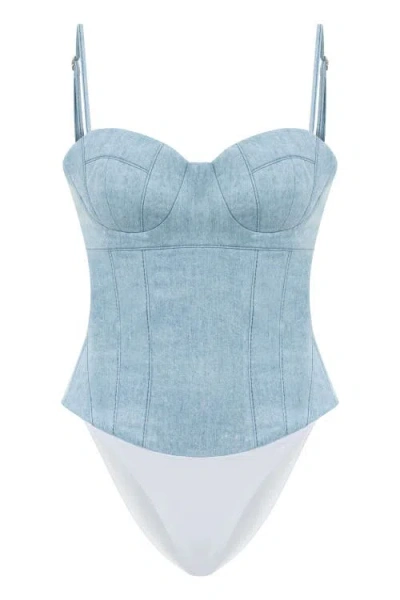 Jendue Marvel  Bodysuit In Blue