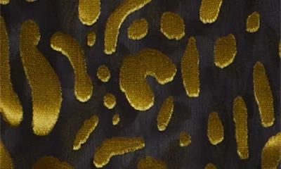 Ferragamo Leopard Devore Button-down Shirt In Black