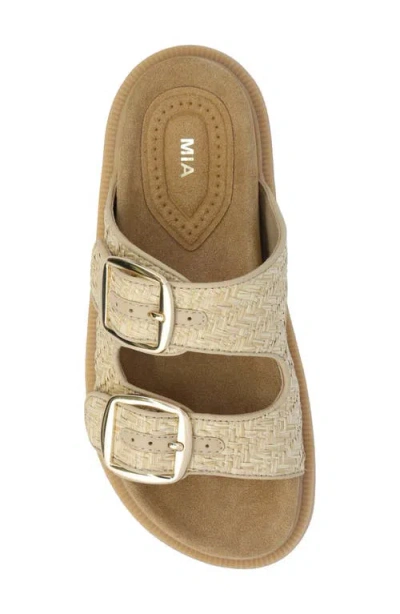 Mia Monica Platform Slide Sandal In Multi