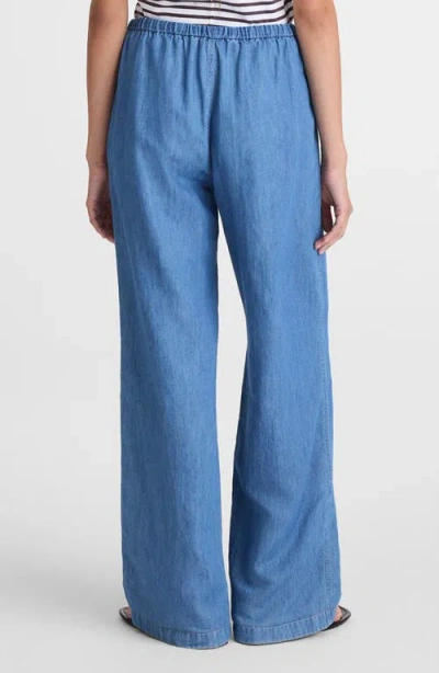 Madewell Denim Pull-on Pants In Blue