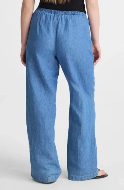 Madewell Denim Pull-on Pants In Blue