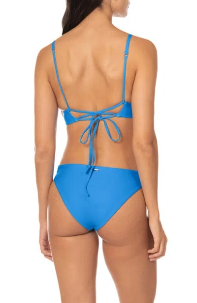 Maaji Blue Parade Reversible Triangle Bikini Top In Multi