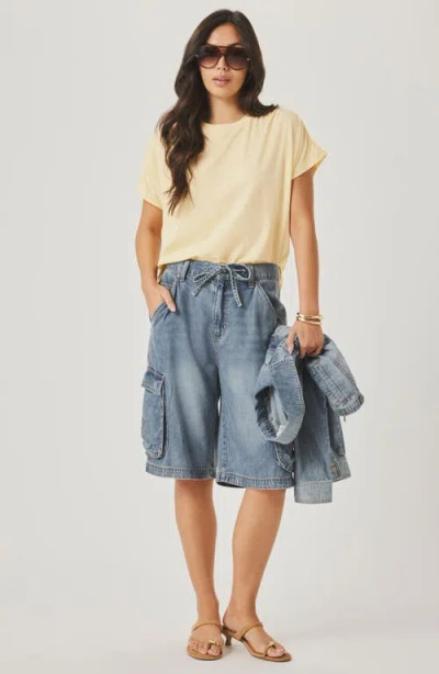 Splendid Denim Cargo Shorts In Multi