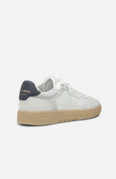 Axel Arigato Dice T-toe White Low Top Sneakers With Logo Patch On The Tongue And Logo Lettering On The Rear In Le