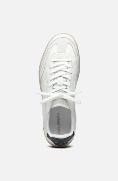 Axel Arigato Dice T-toe White Low Top Sneakers With Logo Patch On The Tongue And Logo Lettering On The Rear In Le