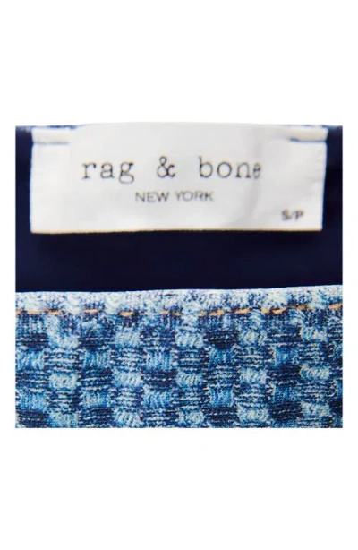 Rag & Bone Miramar Triangle String Bikini Bottoms Inwaf In Blue