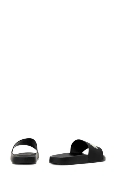 Allsaints Saint Slide Sandal In Black