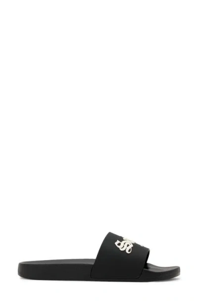 Allsaints Saint Slide Sandal In Black