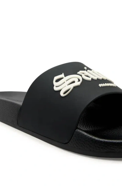 Allsaints Saint Slide Sandal In Black