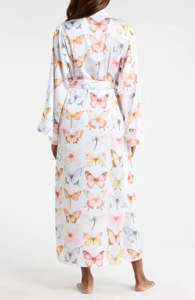 Kilo Brava Print Maxi Robe In White