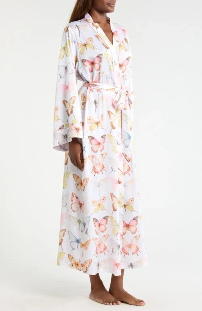 Kilo Brava Print Maxi Robe In White