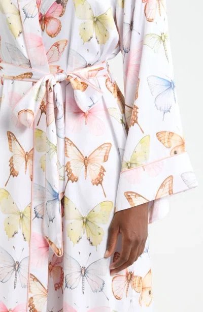 Kilo Brava Print Maxi Robe In White