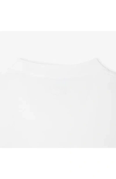Lacoste Cotton Jersey Tennis-embroidered T-shirt In White