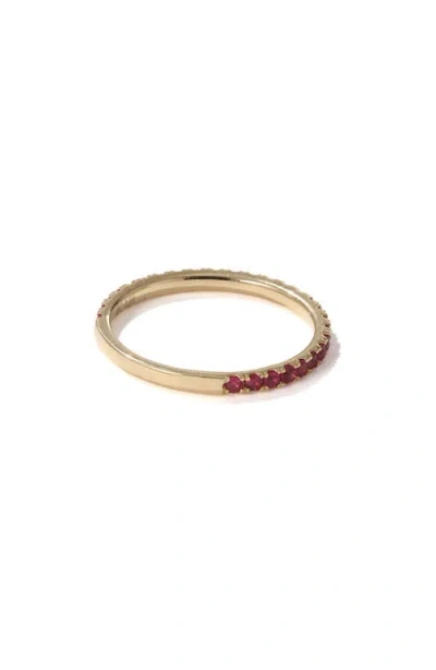 Mark Henry Thread Ruby Ring In Red