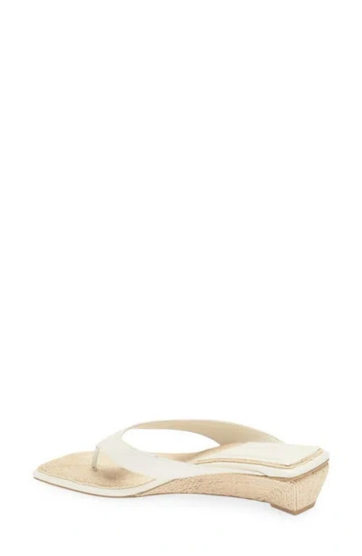Rag & Bone Jo Thong Wedge Sandal In White