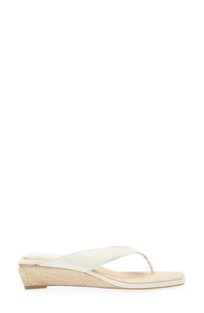 Rag & Bone Jo Thong Wedge Sandal In White