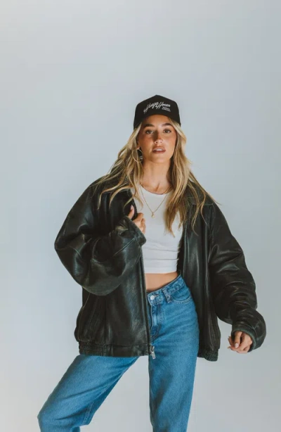 Huega House Retro Script Everyday Hat In Black
