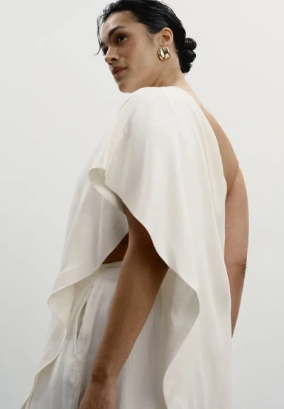 11 Honore 11 Honoré Longline Cape Top In White
