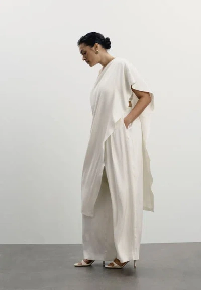 11 Honore 11 Honoré Longline Cape Top In White