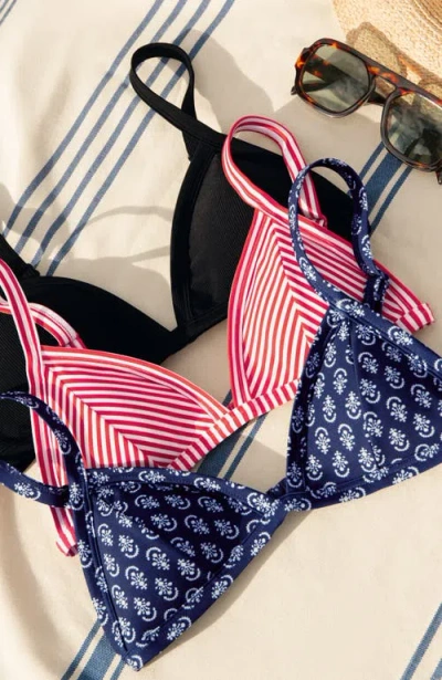 Pepper Triangle Bikini Top In Pink
