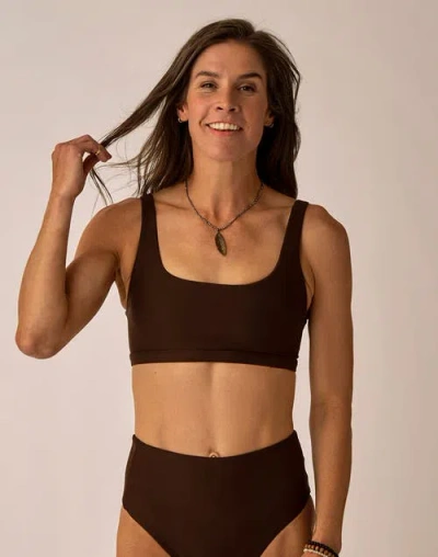 Carve Designs Korbyn Compression Top D-dd Cup In Brown