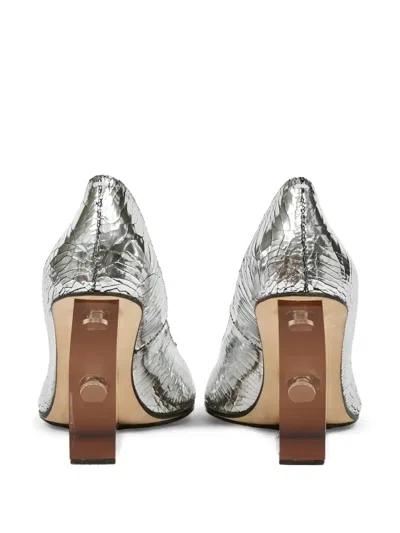 Maison Margiela Tabi Pointed-toe Pumps In Multi