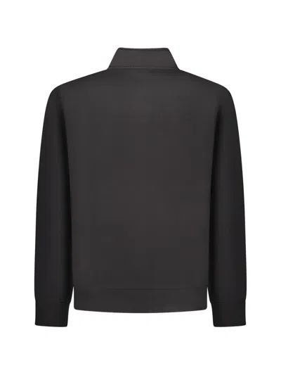 Coveri Moving Quarter-zip Sweater In Black