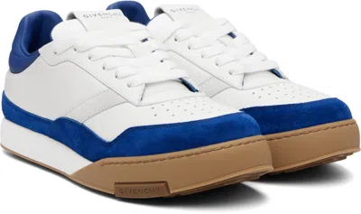 Givenchy Low Profile Sneakers Rubber Sole Suede Panels In Multi