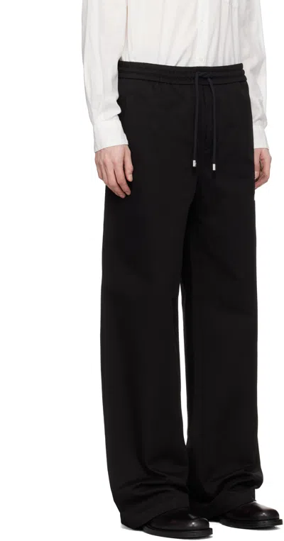Amiri Cotton Relaxed Logo Sweatpants In Black