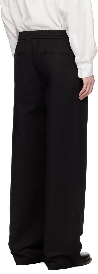 Amiri Cotton Relaxed Logo Sweatpants In Black