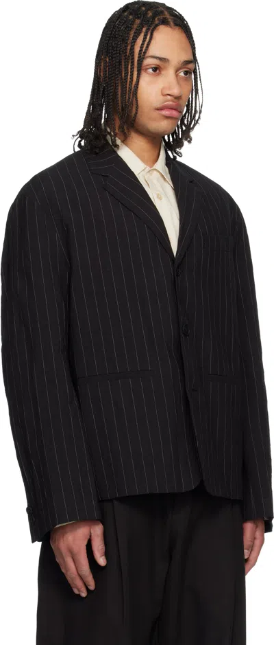 Studio Nicholson Black Sorst Blazer In Black