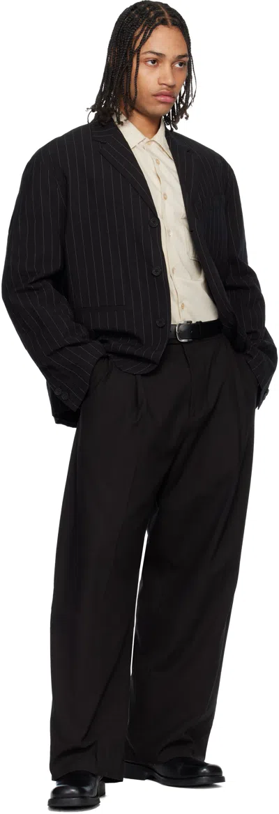 Studio Nicholson Black Sorst Blazer In Black