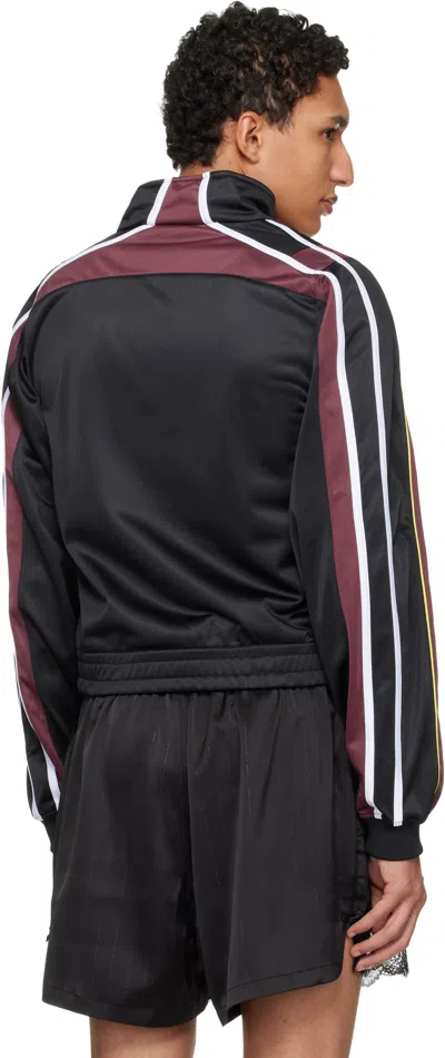 Martine Rose Shrunken Tech Jacket Contrast Trim Design In Black