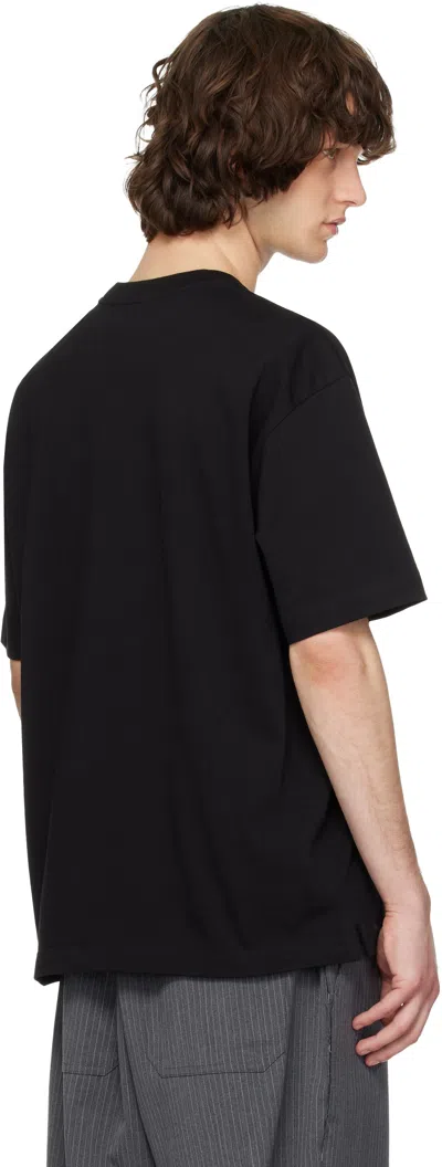 Solid Homme Object Lettering T-shirt In Black