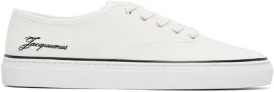 Jacquemus Les Fefe Low Top Sneakers Rubber Sole In White