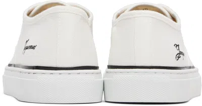 Jacquemus Les Fefe Low Top Sneakers Rubber Sole In White