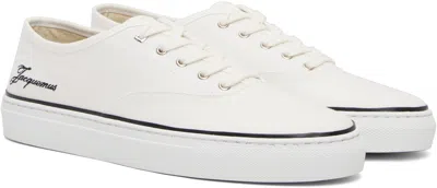 Jacquemus Les Fefe Low Top Sneakers Rubber Sole In White