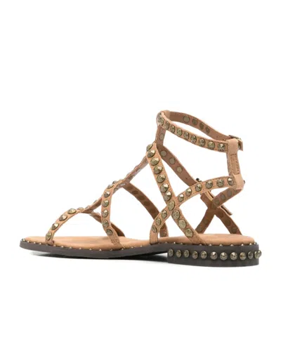 Ash Precious Stud-embellished Sandals In Brown