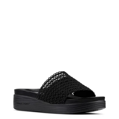 Donald Pliner Frou Platform Wedge Sandal In Black