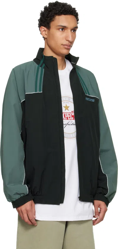 Martine Rose Black T-lining Track Jacket In Green