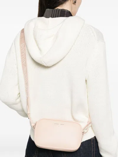 Emporio Armani Camera Shoulder Bag Adjustable Strap Design In Pink