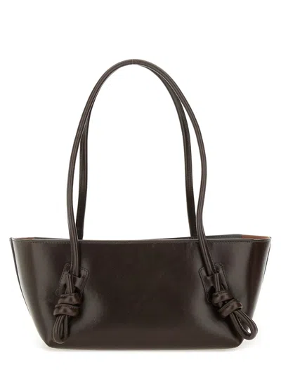 Hereu Fleca Knotted-handle Shoulder Bag In Brown