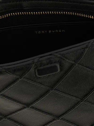 Tory Burch Fleming Mini Chain Wallet In Black