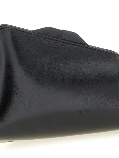 Attico 830 Pm Oversized Rectangular Clutch Bag In Black