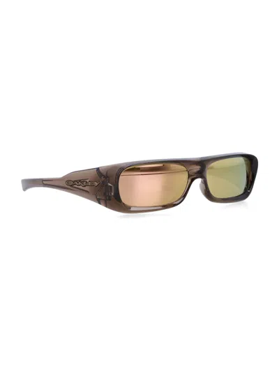 Oakley Rectangular Frame Sunglasses Colored Lenses In Brown